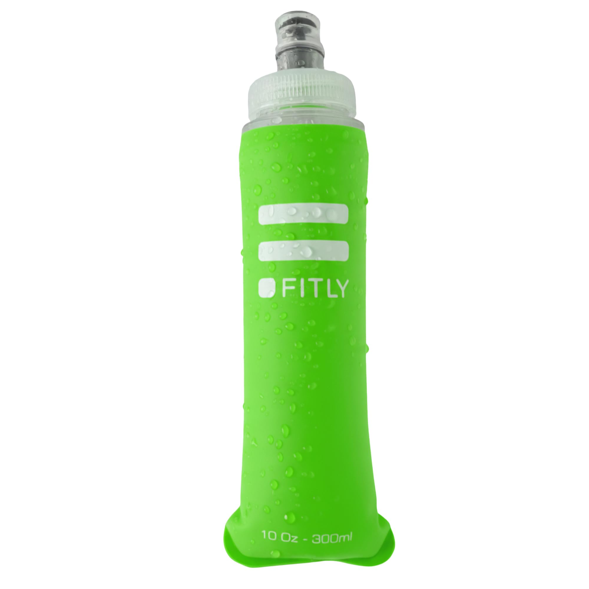 FITLY Soft Flask - Shrink As You Drink Soft Water Bottle for Hydration Pack - Folding Water Bottle Ideal for Running, Hiking, Cycling, Climbing & Rigorous Activity