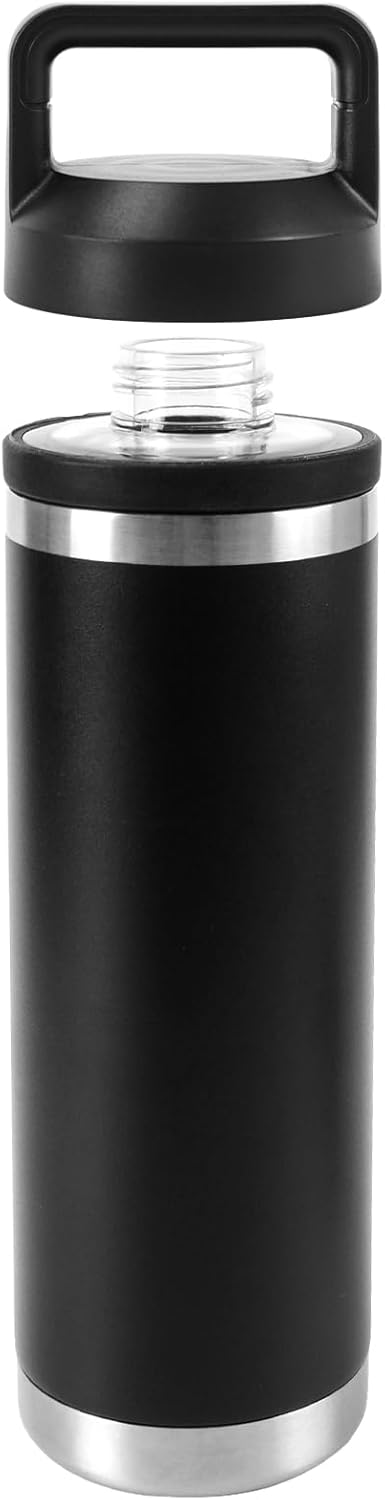 UXIETIN Screw Top Lid Replacement Compatible with Rambler Yeti, Screw Top Chug Cap Compatible with All Yeti Rambler 18/26/36/46/64 OZ,1PC