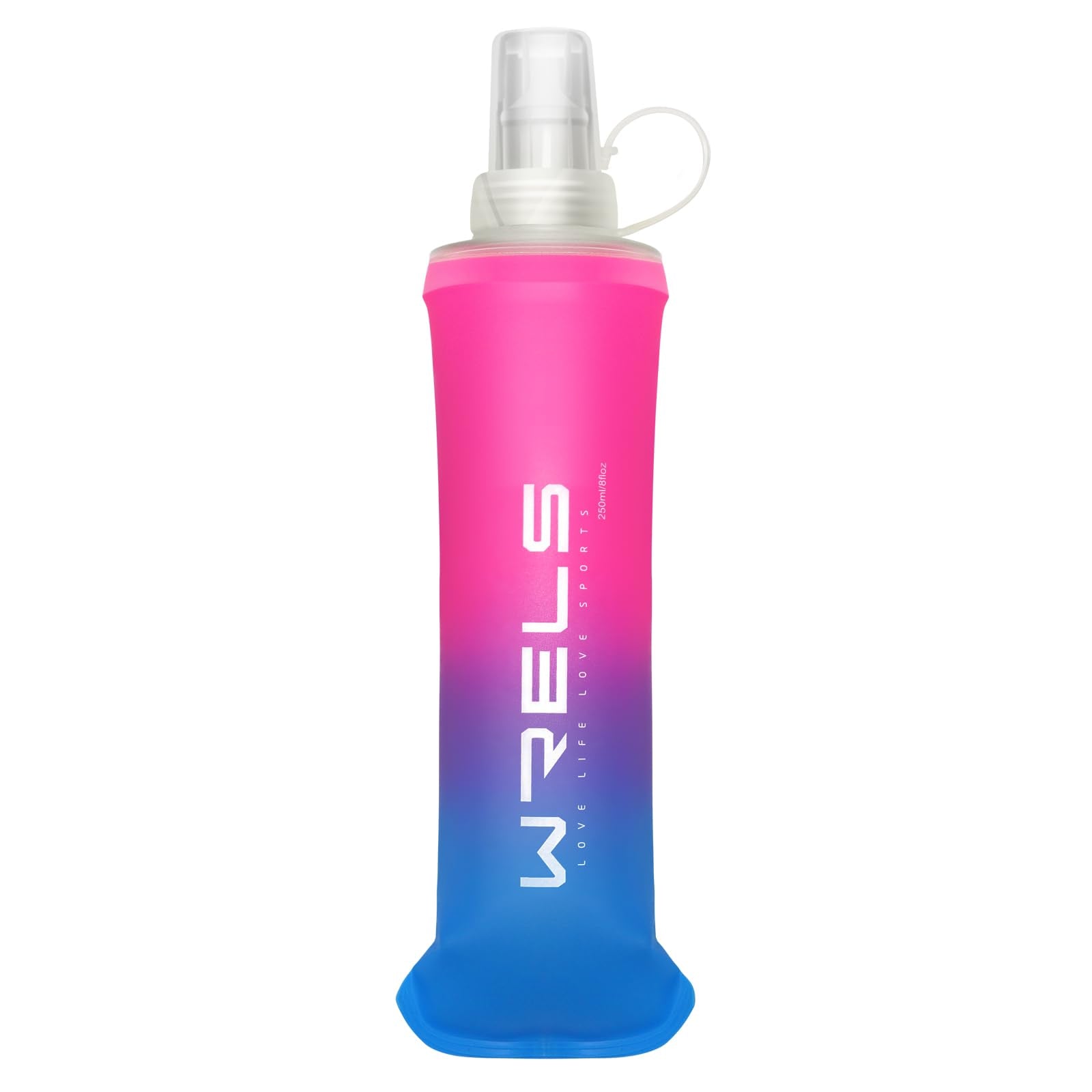 Soft Flasks TPU Soft Water Bottles Folding Soft Running Water Flask Small for Outdoor Sports Hiking Hydration Pack 8oz/17oz Hiking Cycling Climbing