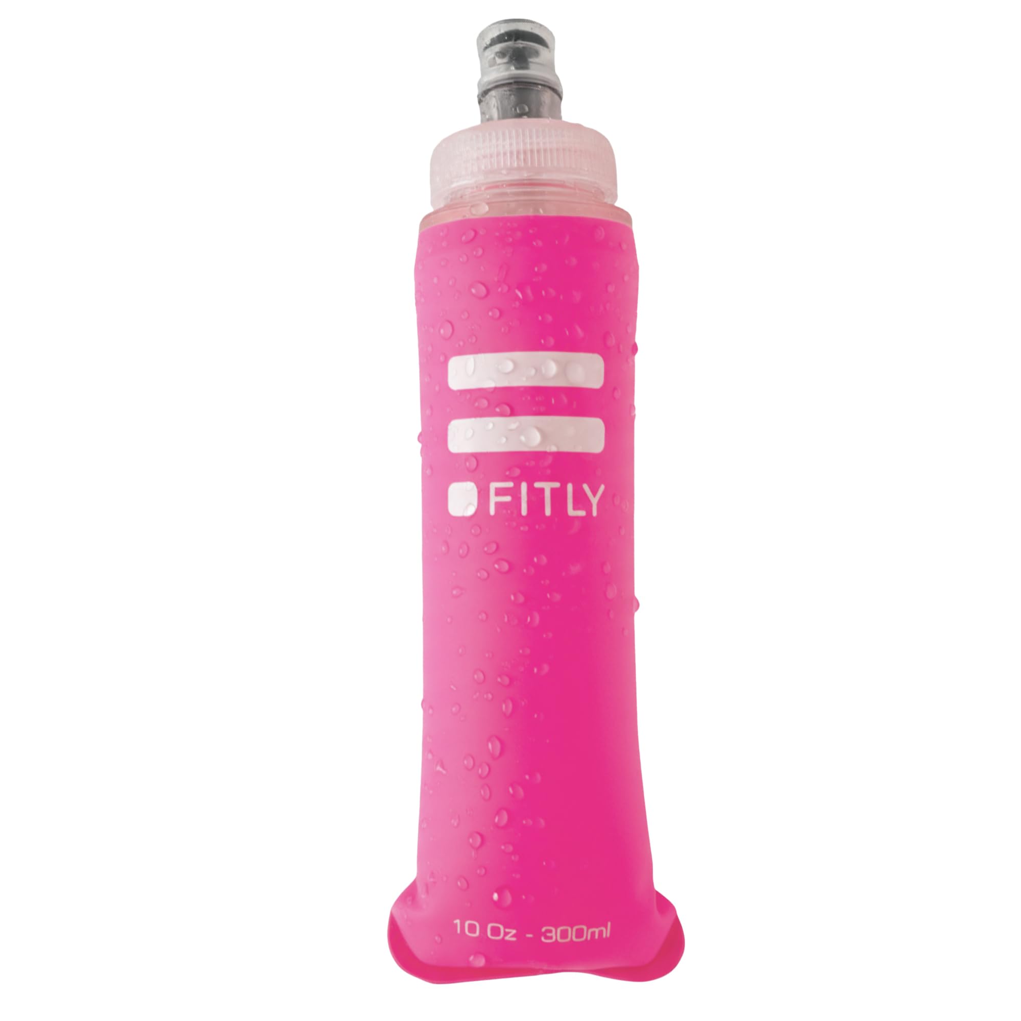 FITLY Soft Flask - Shrink As You Drink Soft Water Bottle for Hydration Pack - Folding Water Bottle Ideal for Running, Hiking, Cycling, Climbing & Rigorous Activity