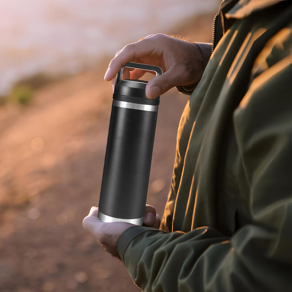 UXIETIN Screw Top Lid Replacement Compatible with Rambler Yeti, Screw Top Chug Cap Compatible with All Yeti Rambler 18/26/36/46/64 OZ,1PC