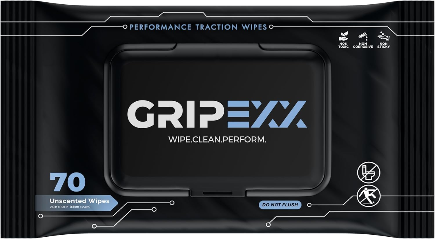 GRIPEXX - 70 Shoe Wipes, Multipurpose Sneaker Wipes for Basketball & Sneakerheads - Alternative to Basketball Grip Spray
