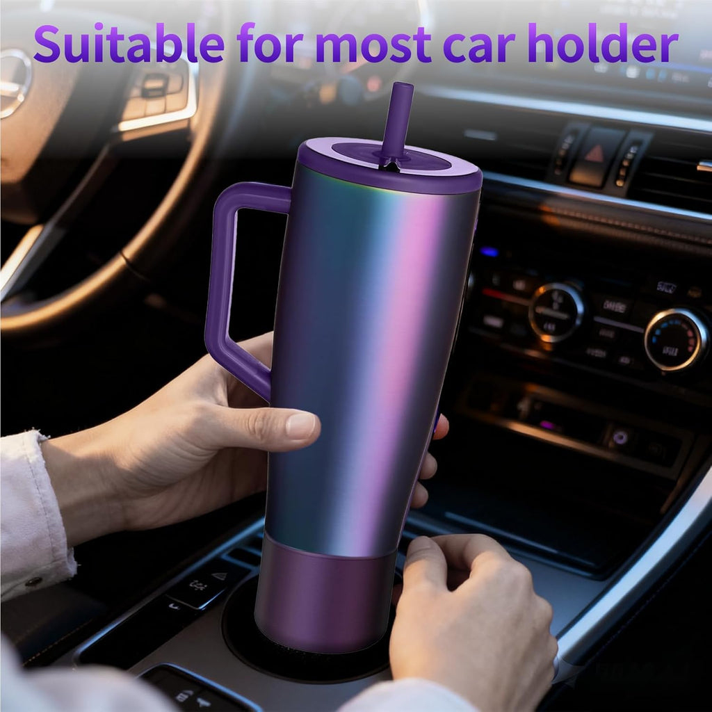 ZXFYE 2Pcs Protective Boot Compatible with Brumate Era 40 oz 30 oz Tumbler, Anti-Dent & Anti-Slip Silicone Bottom Cover Protector Sleeve Bumper Compatible with Brumate Era Tumbler with Handle